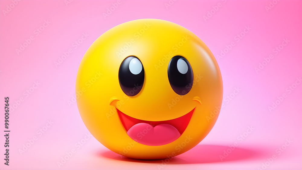Fototapeta premium Emoji Face 3D