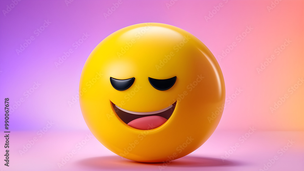 Fototapeta premium Emoji Face 3D