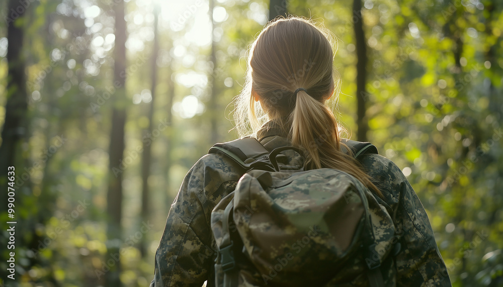 Serene Dawn: Young Huntress in Camouflage with Safety Orange Vest in Misty Forest, Realistic Photography, Hunting Scenes, Female Hunter, Wilderness, Forest Landscapes Serene Dawn: Young Huntress in Camouflage with Safety Orange Vest in Misty Forest, Realistic Photography, Hunting Scenes, Female Hunter, Wilderness, Forest Landscapes