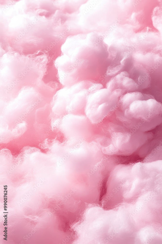 Pink pastel background with fluffy clouds. Pink pastel background with fluffy clouds.