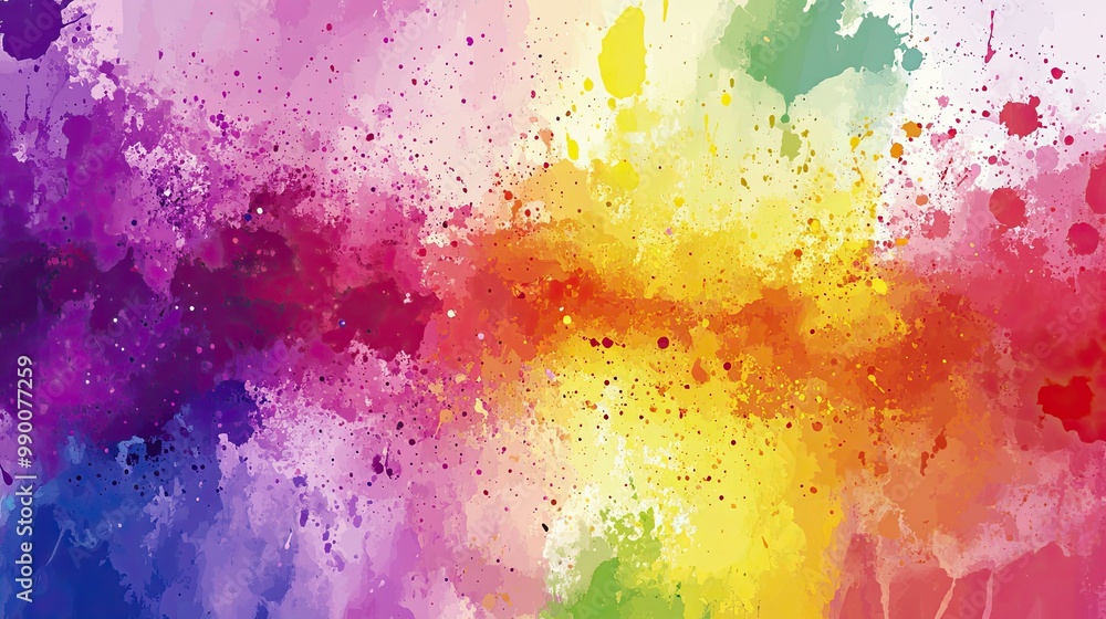 High-resolution rainbow paint splatter abstract design, with smooth gradients forming a visually striking background. High-resolution rainbow paint splatter abstract design, with smooth gradients forming a visually striking background.