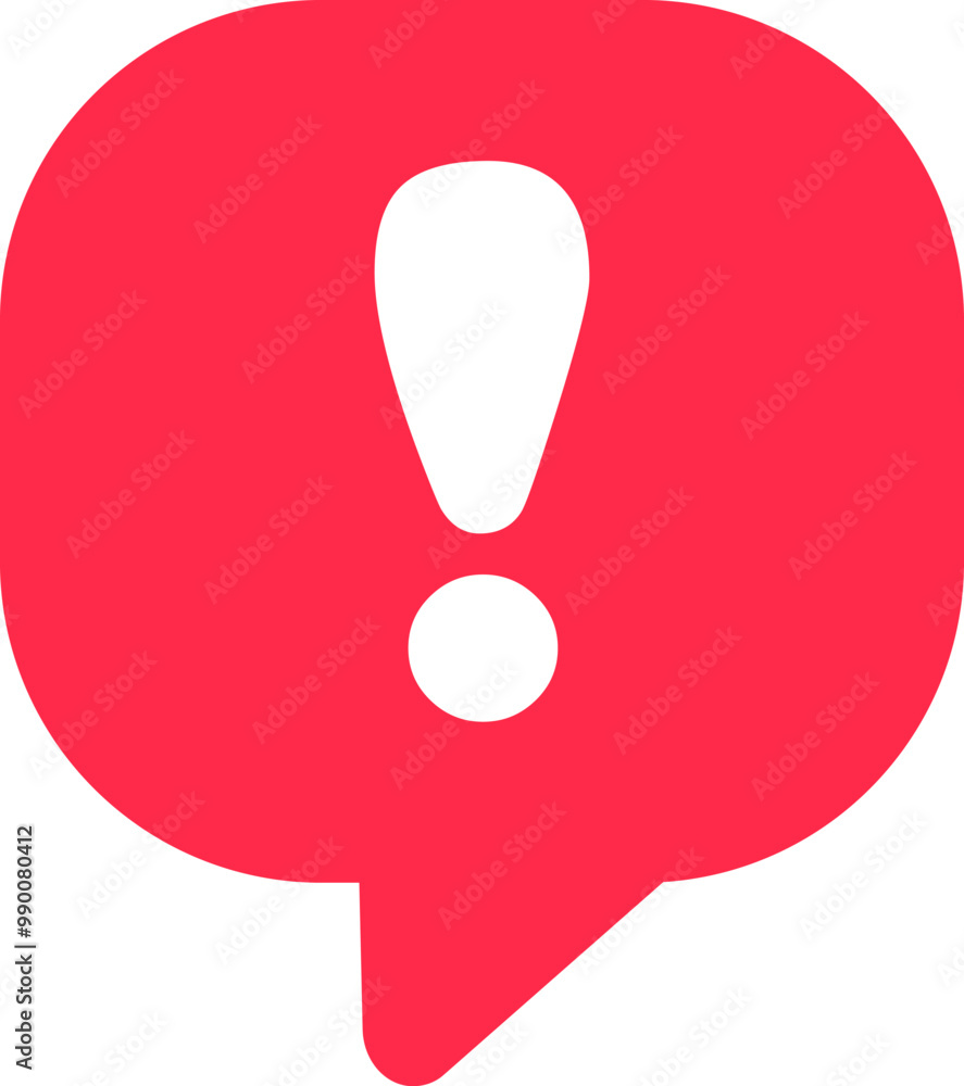 Exclamation vector icon attention logo warning speech bubble important round mark. Exclamation vector icon attention logo warning speech bubble important round mark.