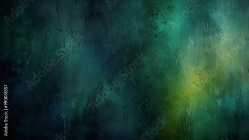 "Textured Green, blue and Black Background: Bold and Modern Art" 