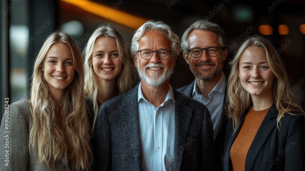 A group of diverse professionals smiling together at a casual gathering in a modern workspace during the afternoon A group of diverse professionals smiling together at a casual gathering in a modern workspace during the afternoon