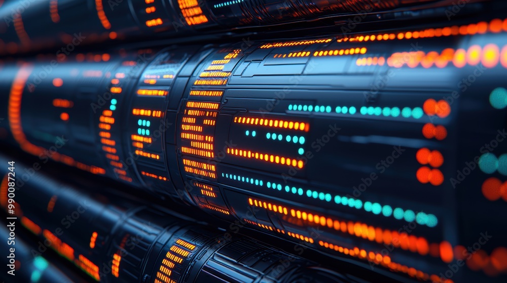Futuristic Abstract Technology Background with Neon Lights Futuristic Abstract Technology Background with Neon Lights