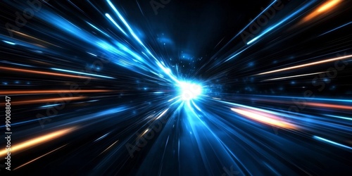 Abstract digital art piece that appears to be Vector Abstract, science, futuristic