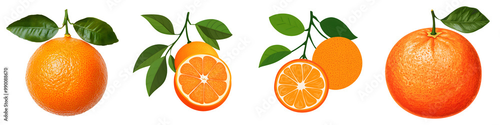 A vibrant display of oranges, showcasing whole fruits alongside a segmented half, all set against a striking black background. A vibrant display of oranges, showcasing whole fruits alongside a segmented half, all set against a striking black background.