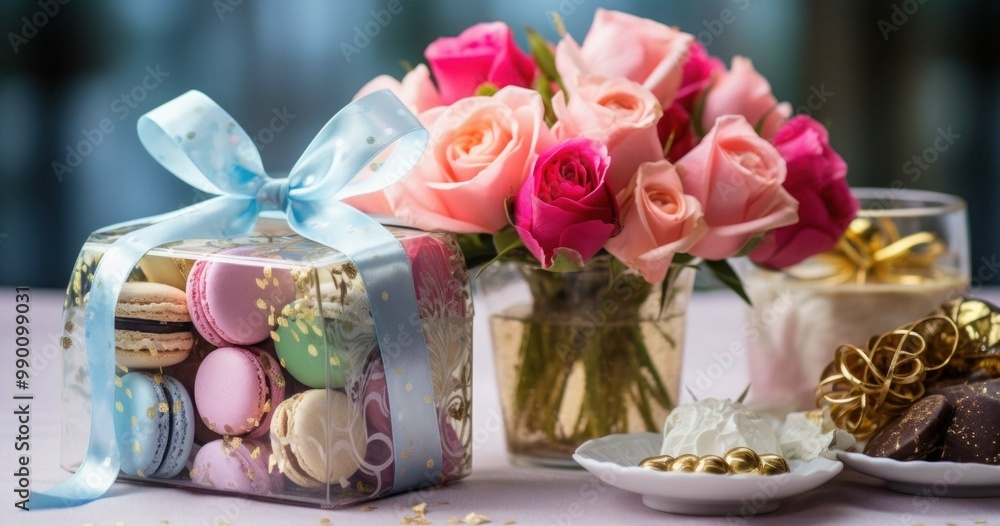 Exquisite exhibition of artisanal chocolates in elegant confectionery generative AI Exquisite exhibition of artisanal chocolates in elegant confectionery generative AI