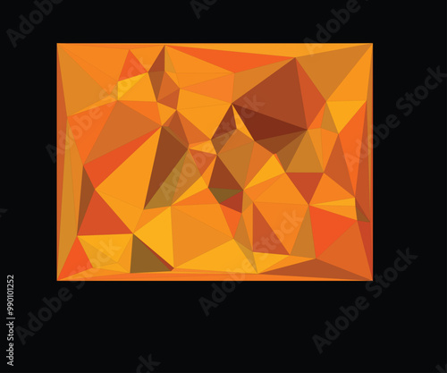 Abstract background with triangles,Orange triangle