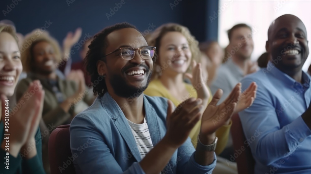 Audience Applauding During a Presentation Audience Applauding During a Presentation