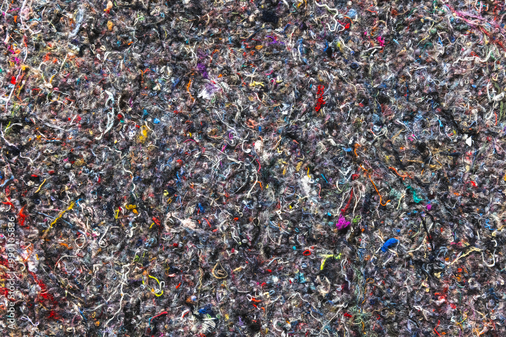 custom made wallpaper toronto digitalRecycled textile insulation fabric made of colorful fibers, background photo