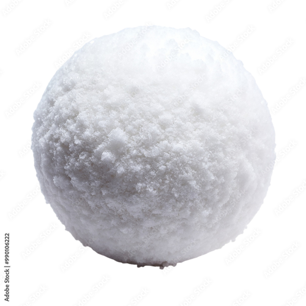 Fototapeta premium Snowball Isolated on transparent background.