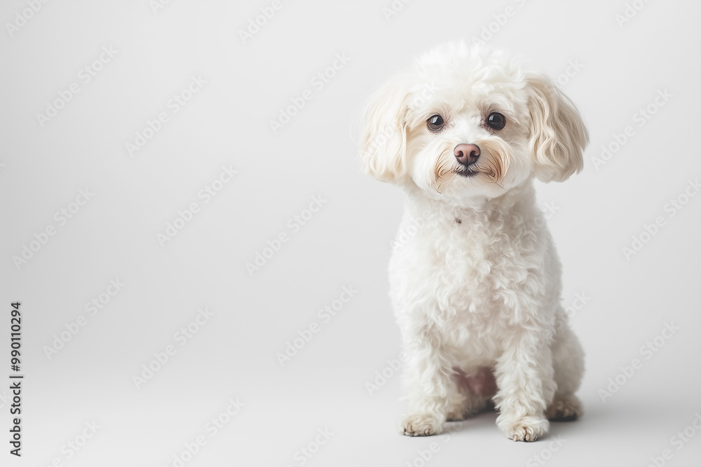 White Bichon Frise Sitting
A fluffy white Bichon Frise sitting with a soft and well-groomed coat White Bichon Frise Sitting
A fluffy white Bichon Frise sitting with a soft and well-groomed coat