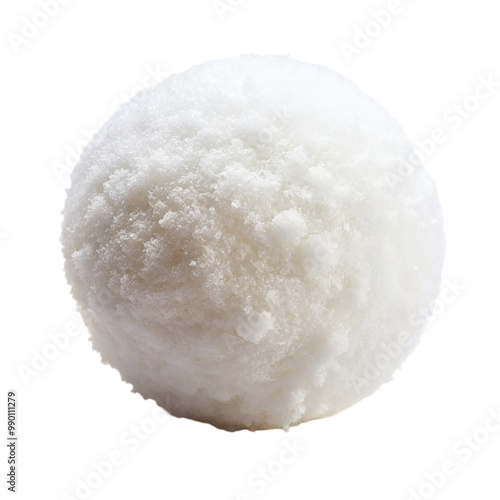 Snowball Isolated on transparent background.