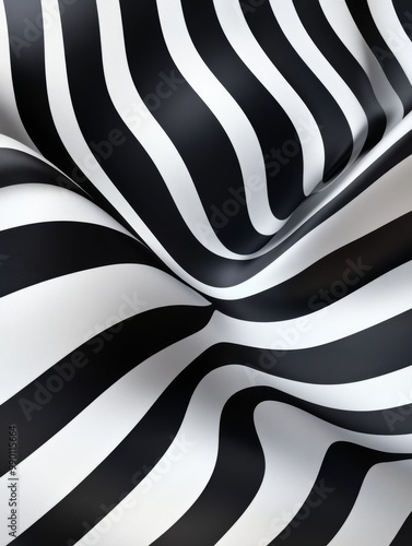 Wallpaper Mural Abstract Zebra Stripes Pattern for Creative Designs, symbolizing movement, energy, contrast, style, and fluidity. Torontodigital.ca