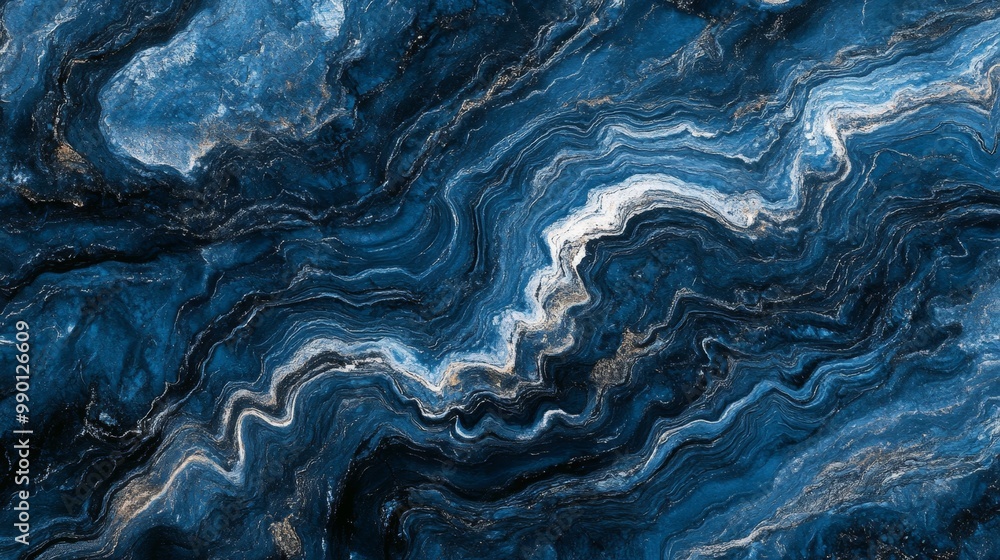 Blue Marble Abstract Design Countertop. Stone Texture and Painted Pattern Background Blue Marble Abstract Design Countertop. Stone Texture and Painted Pattern Background