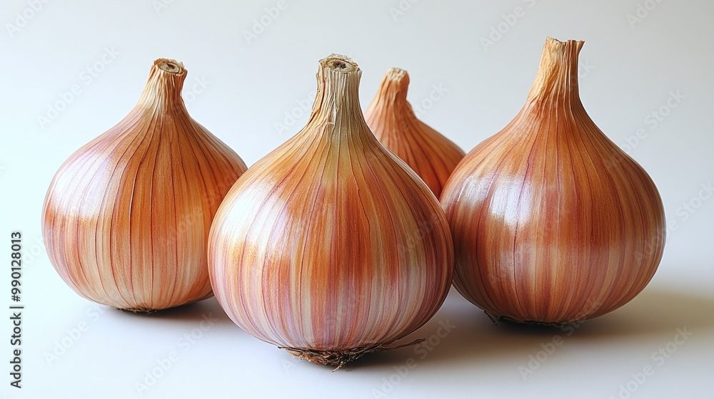 Obraz premium Four Striped Onions