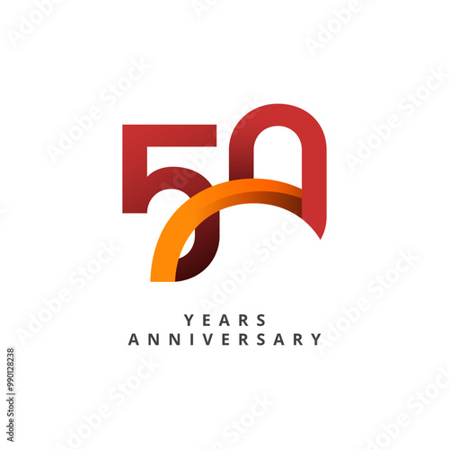 50 years anniversary template design