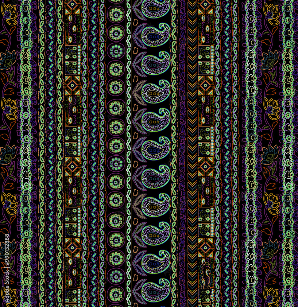 Ornate floral seamless texture, endless pattern with flowers. Seamless pattern can be used for wallpaper, pattern fills, web page background, surface textures. Ornate floral seamless texture, endless pattern with flowers. Seamless pattern can be used for wallpaper, pattern fills, web page background, surface textures.