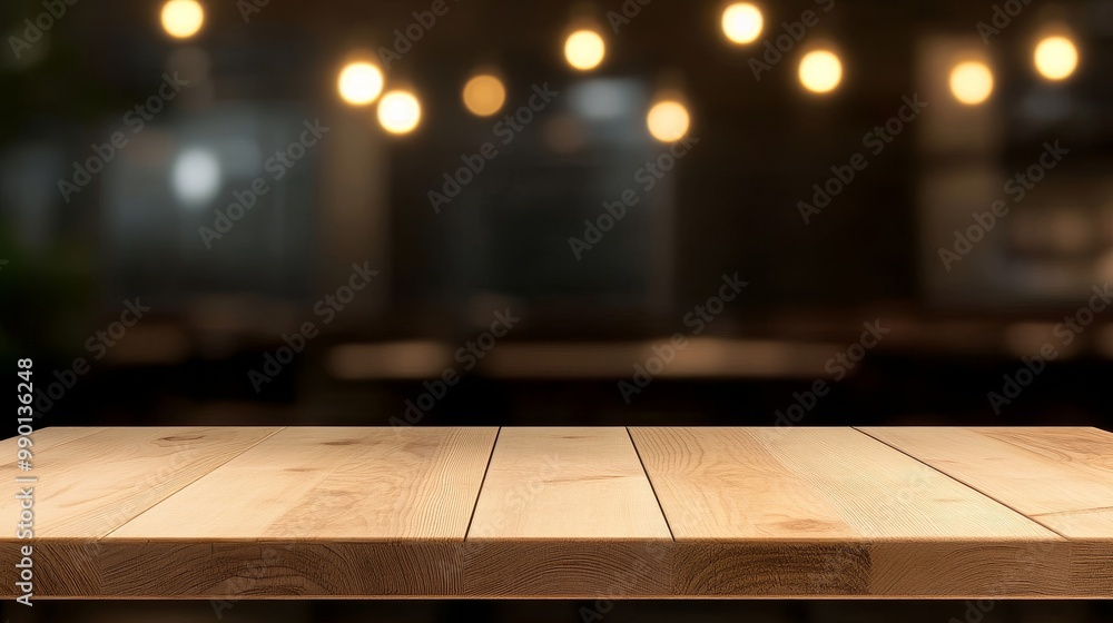 Wooden tabletop with a blurred background of a restaurant setting. Perfect for showcasing food, drinks, or products. Wooden tabletop with a blurred background of a restaurant setting. Perfect for showcasing food, drinks, or products.
