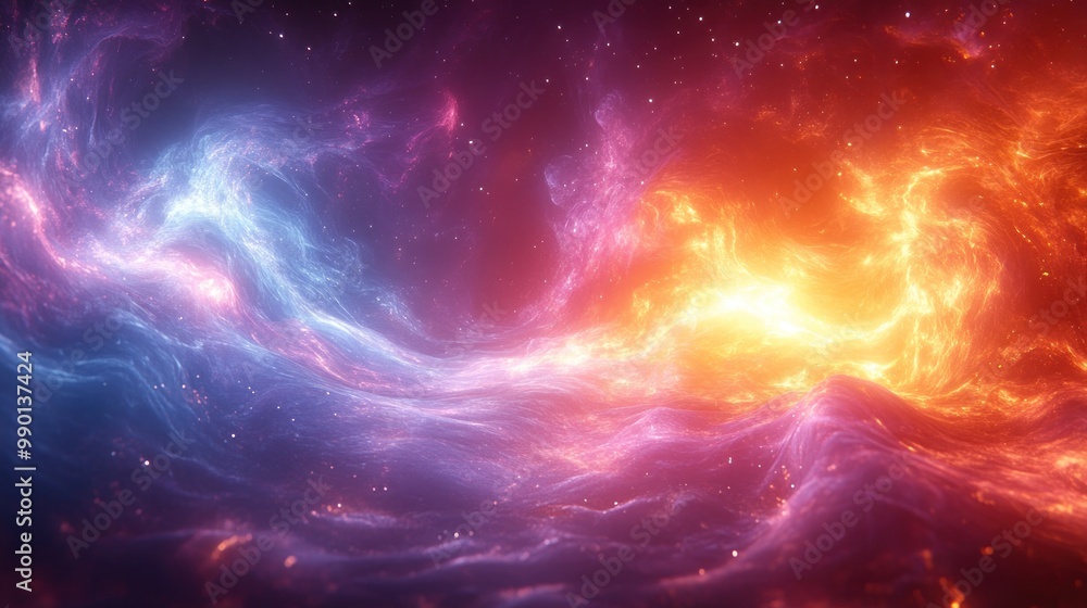 Fototapeta premium Cosmic Dance of Light