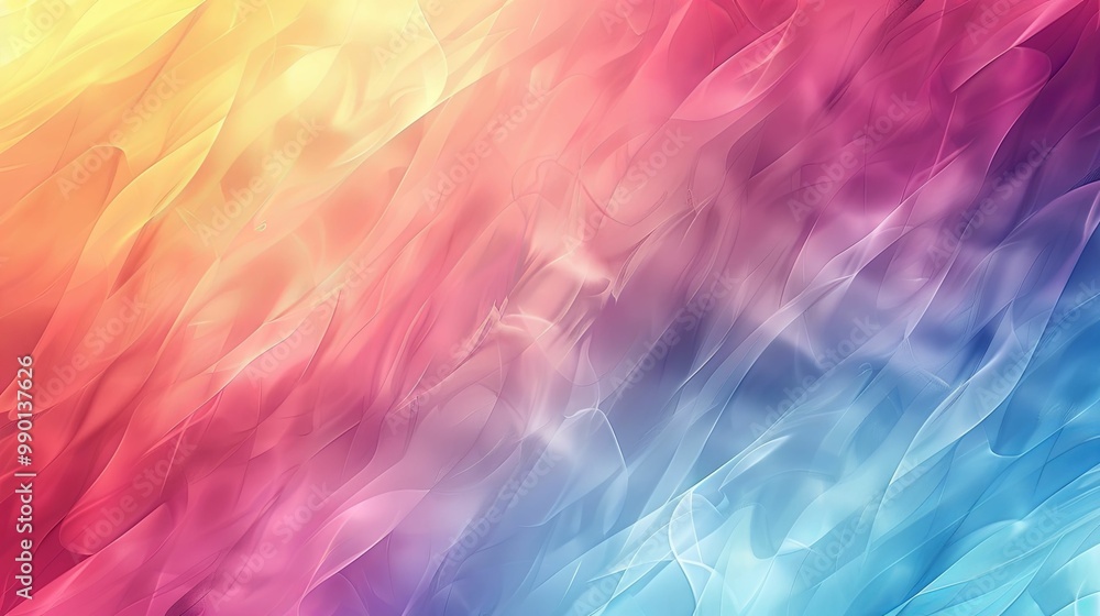 Abstract Swirling Gradient Background with Yellow, Pink, and Blue Hues Abstract Swirling Gradient Background with Yellow, Pink, and Blue Hues