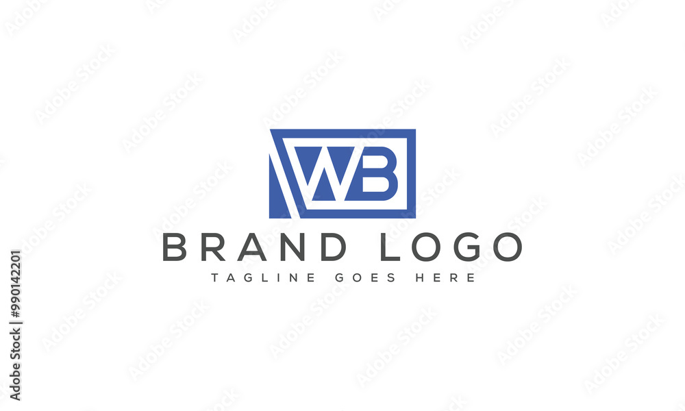 letter WB logo design vector template design for brand letter WB logo design vector template design for brand