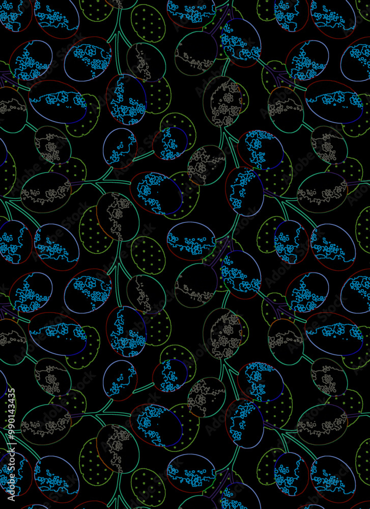 Naklejka premium Ornate floral seamless texture, endless pattern with flowers. Seamless pattern can be used for wallpaper, pattern fills, web page background, surface textures.