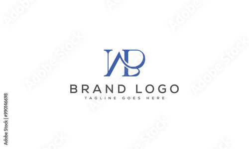 letter WB logo design vector template design for brand