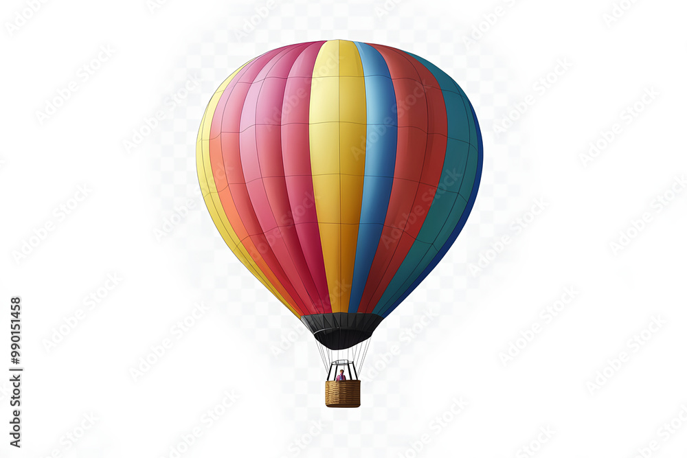 Naklejka premium Colorful hot air balloon cut out element