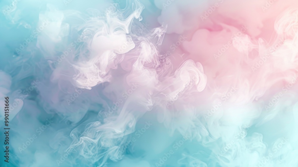 A colorful smokey background with a blue sky A colorful smokey background with a blue sky