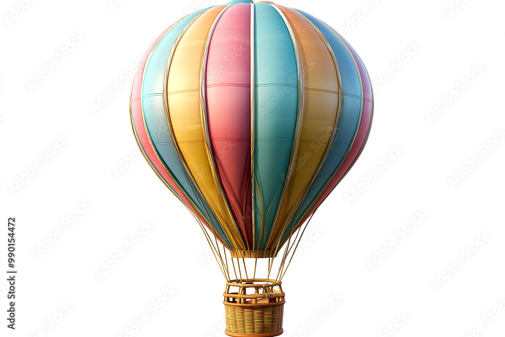 Naklejka premium Colorful hot air balloon cut out element