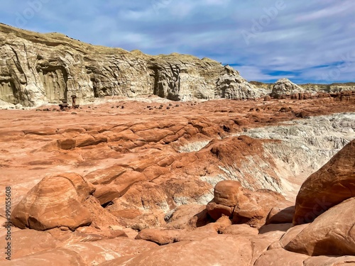 Red Rock View Along The Toadstools Trail in Grand Staircase-Escalante National Monument in Utah.