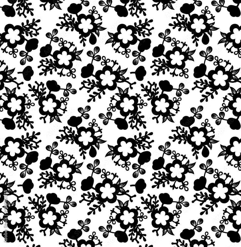 Ornate floral seamless texture, endless pattern with flowers. Seamless pattern can be used for wallpaper, pattern fills, web page background, surface textures. Ornate floral seamless texture, endless pattern with flowers. Seamless pattern can be used for wallpaper, pattern fills, web page background, surface textures.