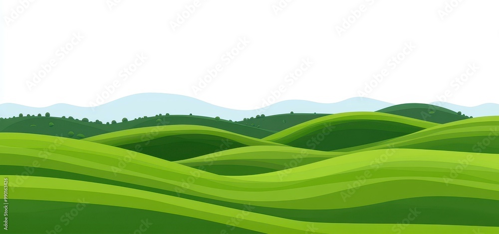 Explore a stunning vector pattern showcasing lush green fields, ideal for agriculturalthemed modern designs. Explore a stunning vector pattern showcasing lush green fields, ideal for agriculturalthemed modern designs.