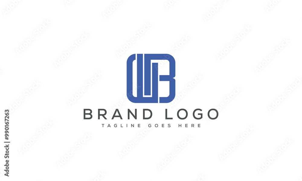 letter WB logo design vector template design for brand letter WB logo design vector template design for brand