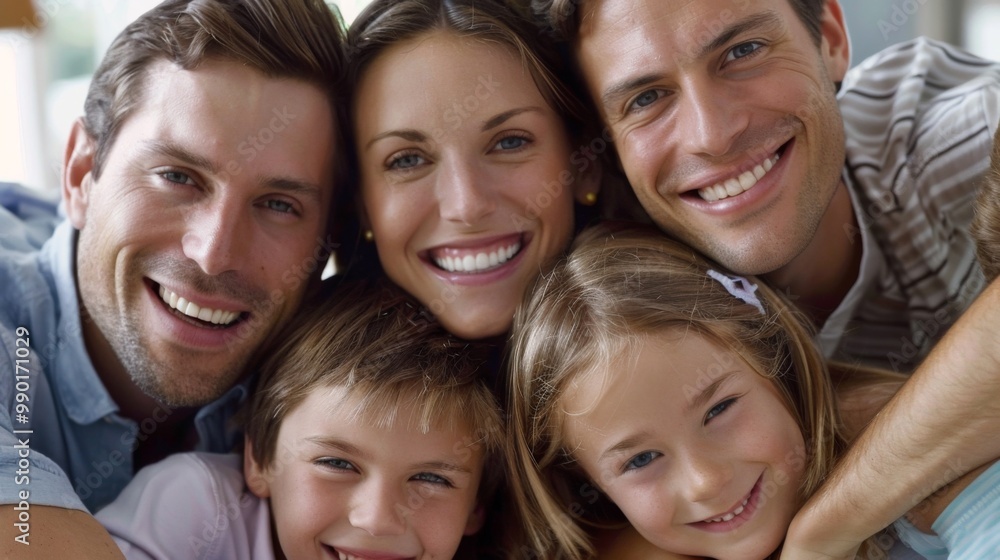 Happy family background illustration generated by ai Happy family background illustration generated by ai