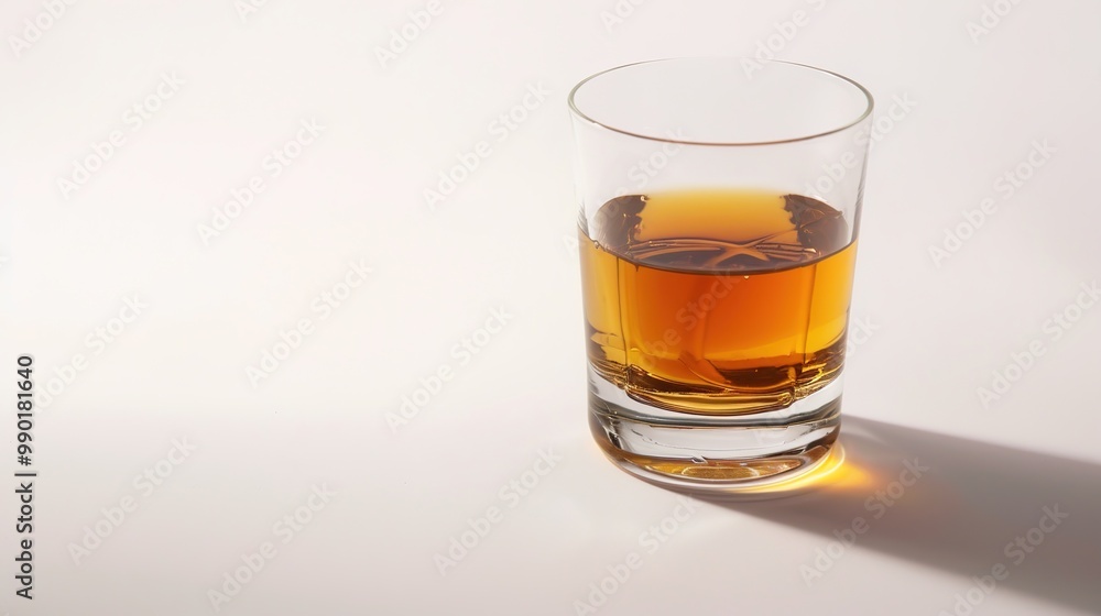 A refreshing drink placed on a pure white background. The drink has an enticing color and an appealing shape. There might be condensation on the glass, adding a touch of freshness. The white backgrou A refreshing drink placed on a pure white background. The drink has an enticing color and an appealing shape. There might be condensation on the glass, adding a touch of freshness. The white backgrou