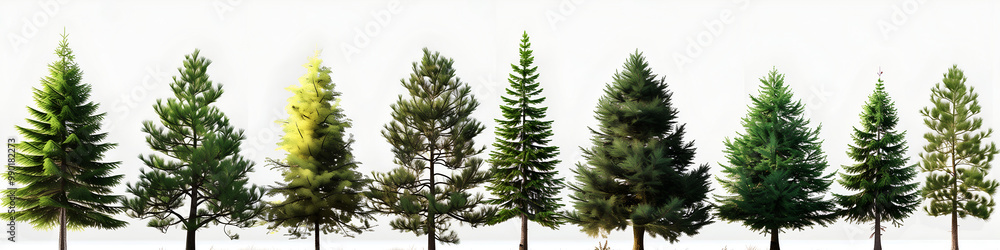 pine tree isolated on white pine tree isolated on white