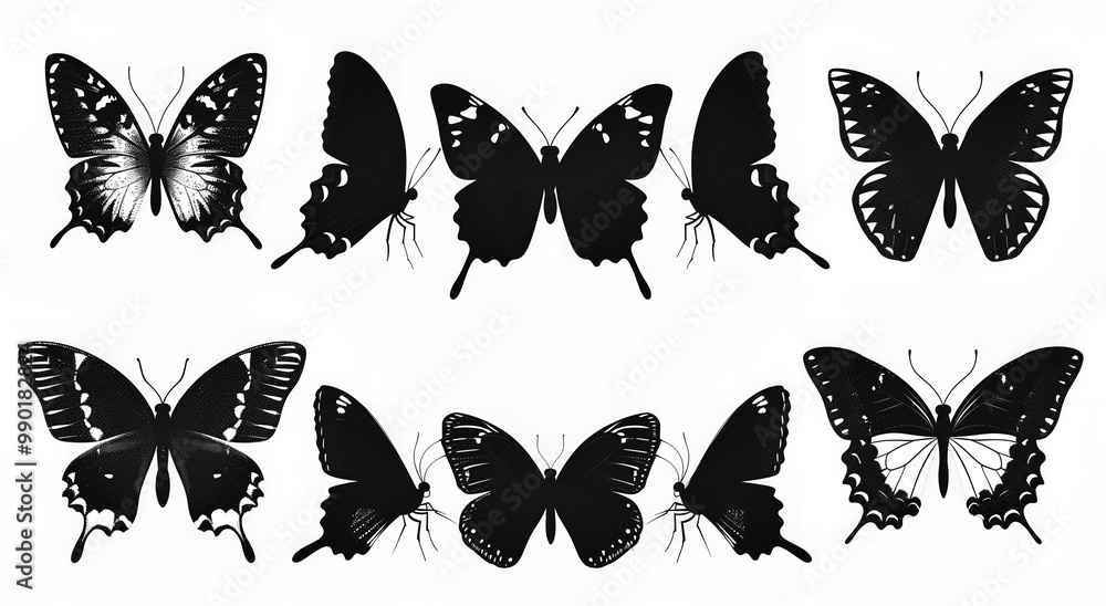 collection of butterflies collection of butterflies