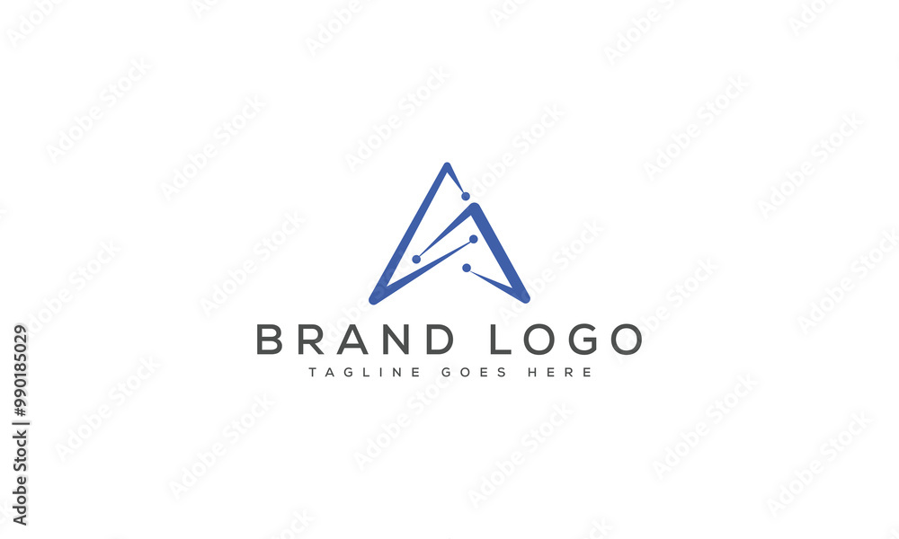 Fototapeta premium letter A logo design vector template design for brand
