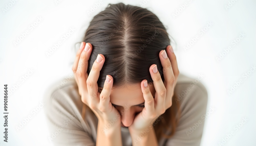 woman with headache woman with headache