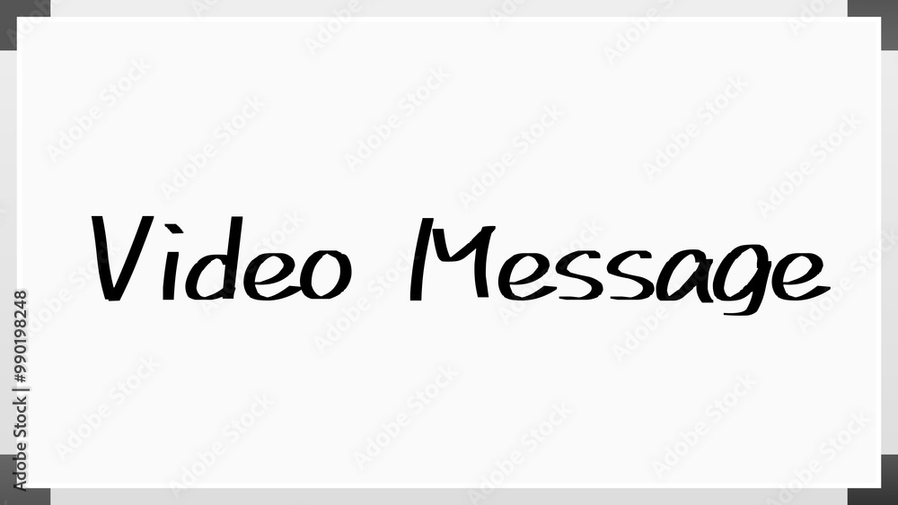 Video Message のホワイトボード風イラスト Video Message のホワイトボード風イラスト