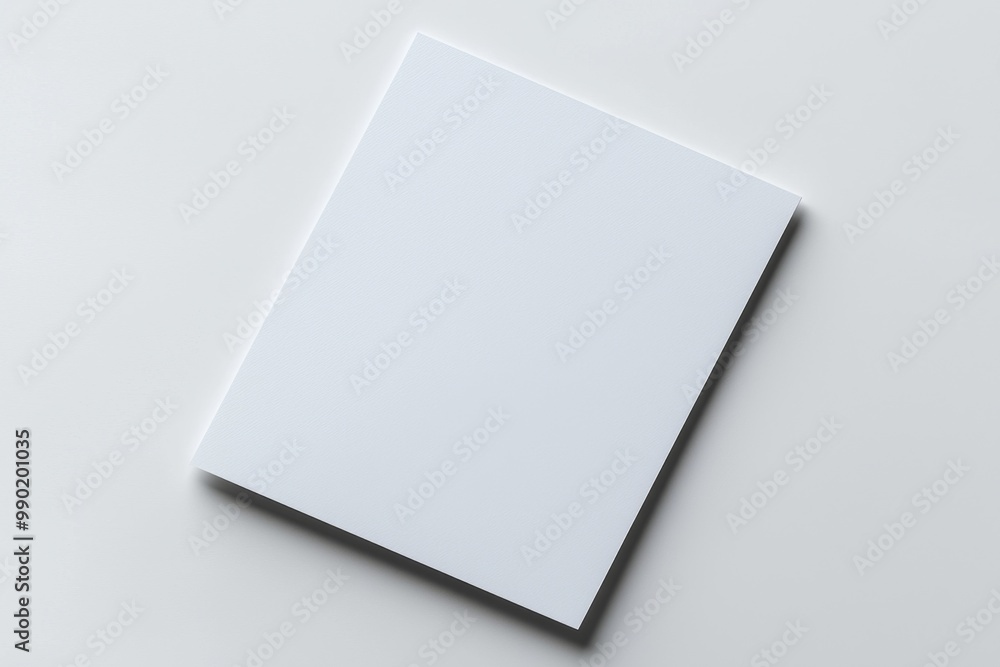Paper A4 Mockup on White Background created with Generative AI Paper A4 Mockup on White Background created with Generative AI