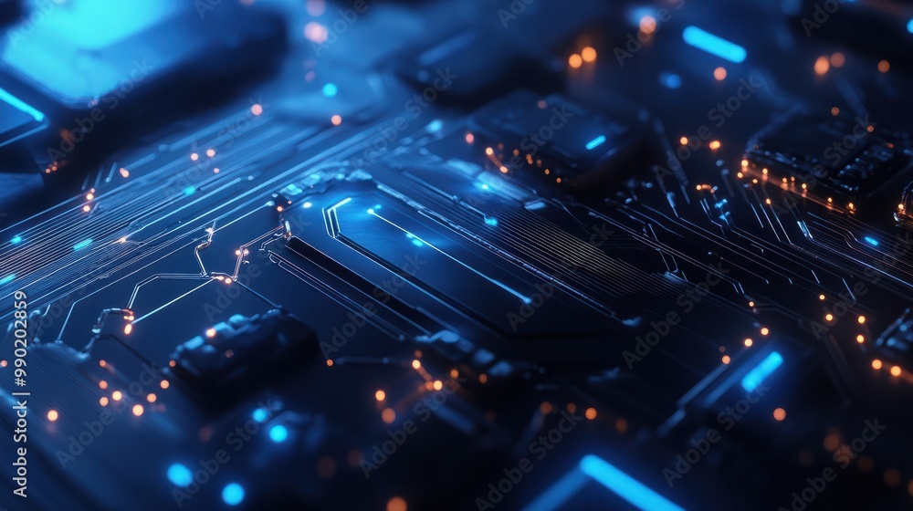 blue tech background blue tech background