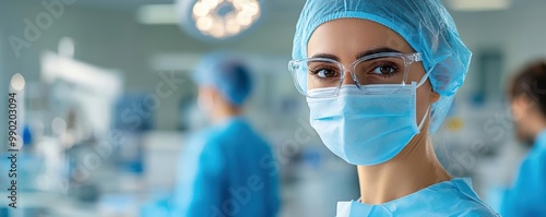 Close-up of a surgeon enhancing facial symmetry during a cosmetic procedure, representing beauty and confidence, facial enhancement, surgical beauty and confidence