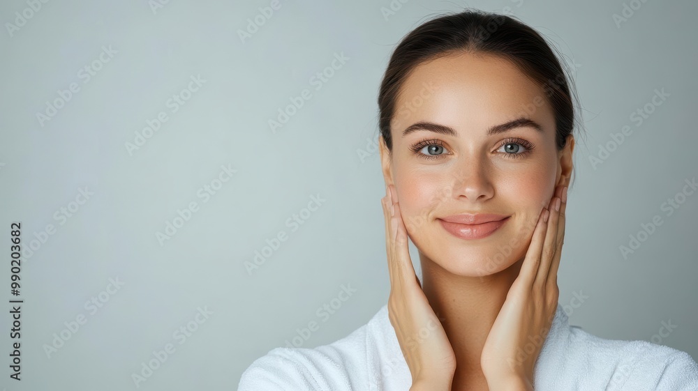 Elegant woman in a mirror post-surgical facelift, her rejuvenated skin and enhanced beauty reflecting glamorous confidence, facelift rejuvenation, surgical glamour Elegant woman in a mirror post-surgical facelift, her rejuvenated skin and enhanced beauty reflecting glamorous confidence, facelift rejuvenation, surgical glamour