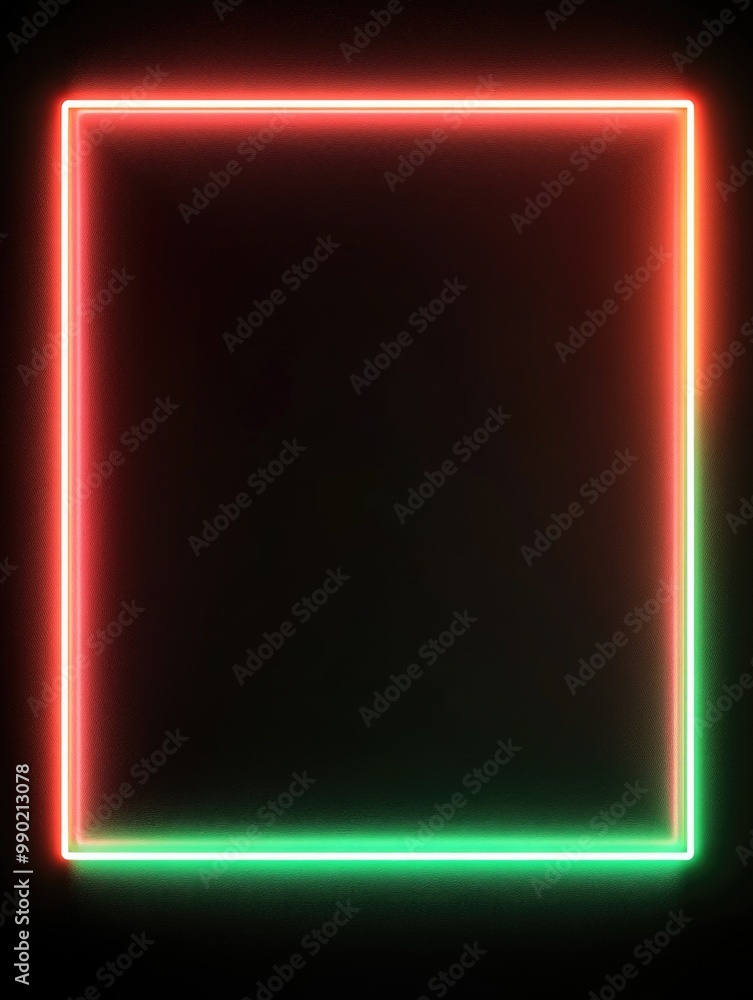 Neon Frame Dark Background Neon Frame Dark Background