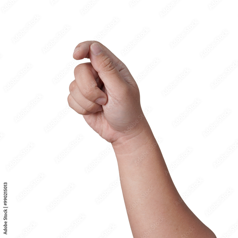 Hand of a person giving empty virtual card gesture, cut out isolated Hand of a person giving empty virtual card gesture, cut out isolated
