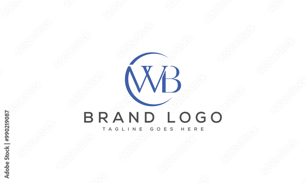 letter WB logo design vector template design for brand letter WB logo design vector template design for brand